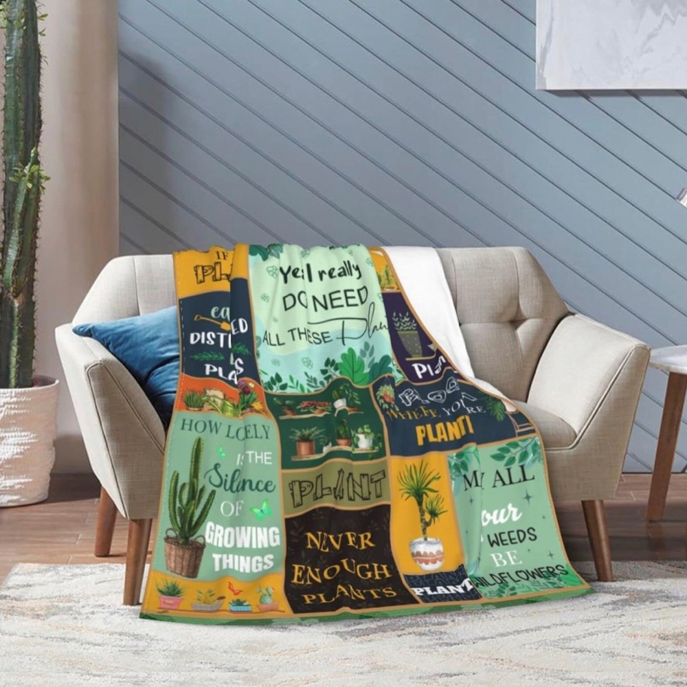 New!! Plant Lovers/Gardner’s 50 x 60 Throw